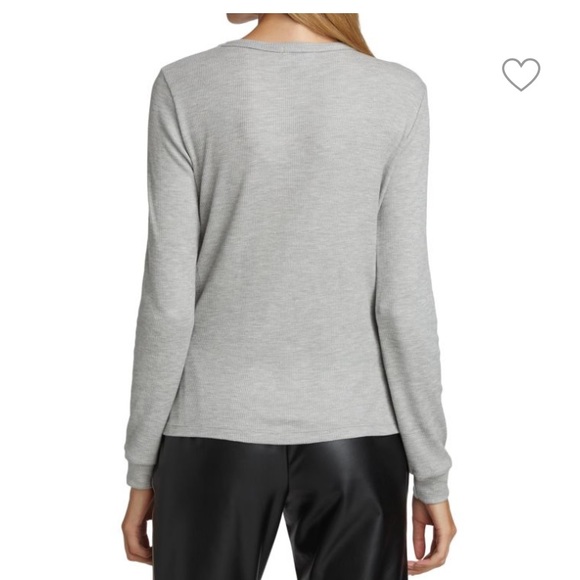 LNA Cherry Drawstring Thermal Top Size S Gray - Picture 7 of 13